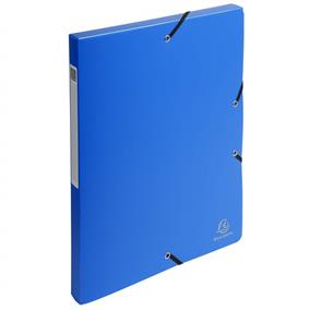 MAPA PLASTIC CU ELASTIC SI BURDUF 2.5CM ALBASTRU EXACOMPTA MAPA PLASTIC CU ELASTIC SI BURDUF 2.5CM ALBASTRU EXACOMPTA